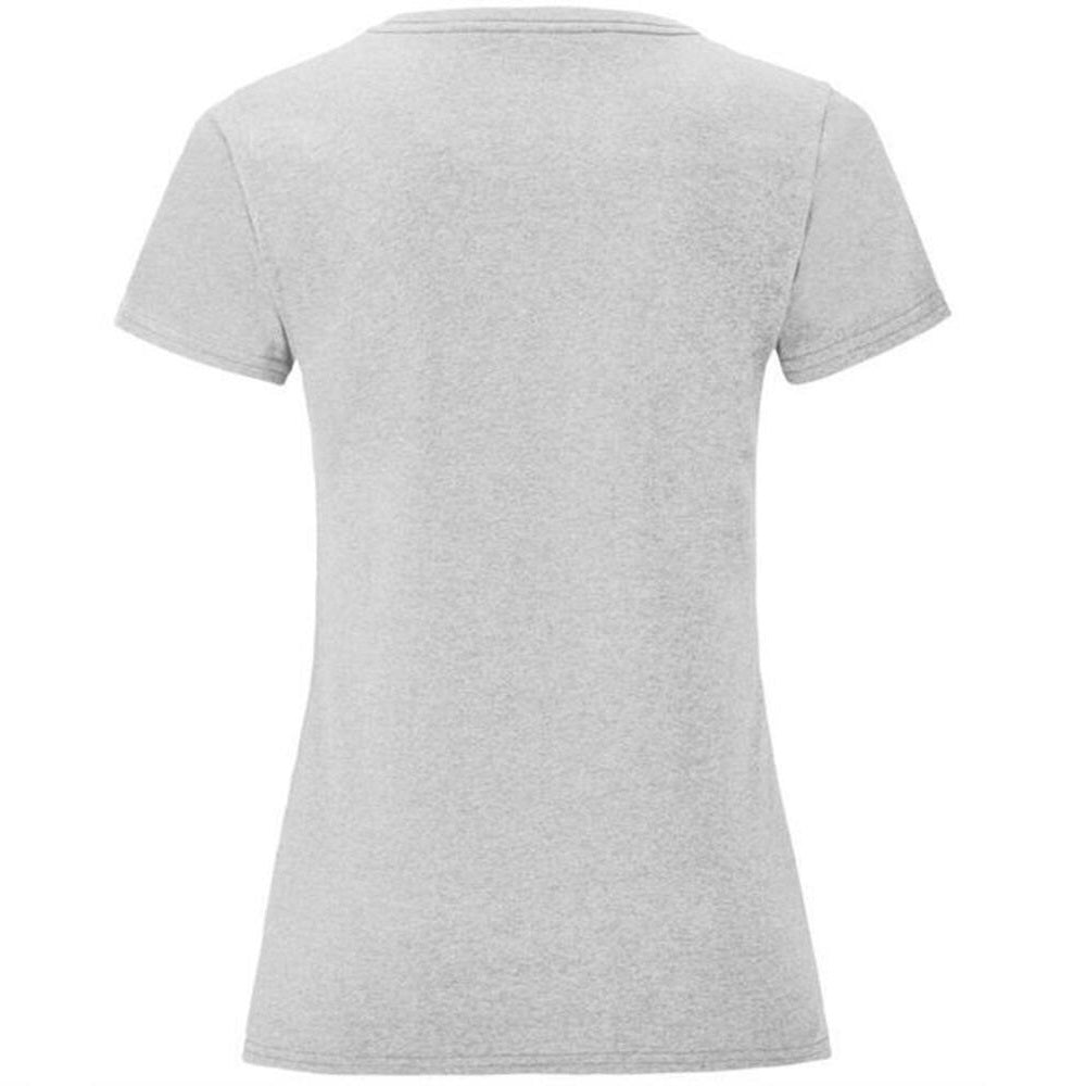 Athletic Heather Grey - Back - Fruit of the Loom Womens-Ladies Iconic Heather T-Shirt