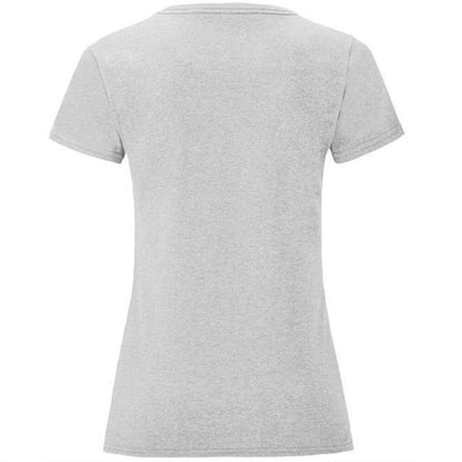 Athletic Heather Grey - Back - Fruit of the Loom Womens-Ladies Iconic Heather T-Shirt