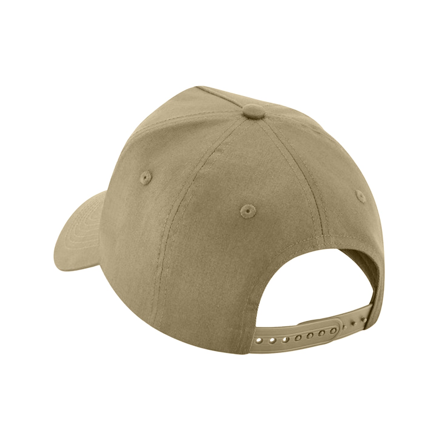 Desert Sand - Back - Beechfield Unisex Adult Removable Patch Baseball Cap