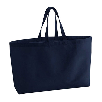French Navy - Front - Westford Mill Canvas Oversized Tote Bag