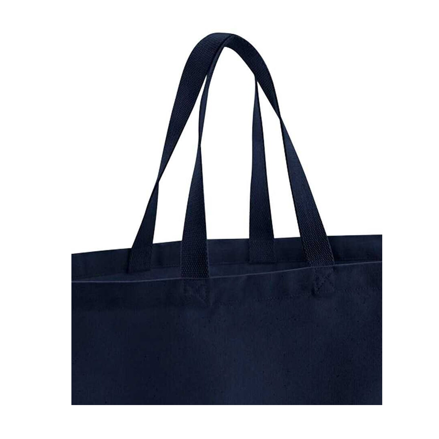 French Navy - Back - Westford Mill Canvas Oversized Tote Bag