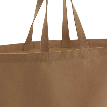 Caramel - Back - Westford Mill Canvas Oversized Tote Bag