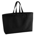 Black - Front - Westford Mill Canvas Oversized Tote Bag