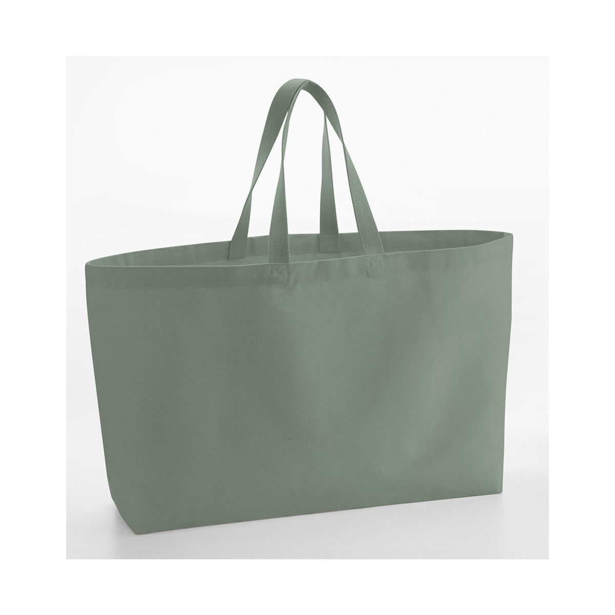 Dusty Green - Back - Westford Mill Canvas Oversized Tote Bag