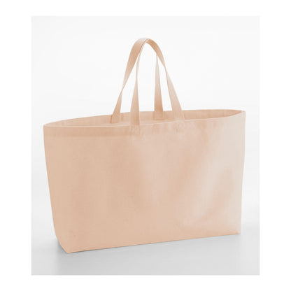 Peach - Back - Westford Mill Canvas Oversized Tote Bag