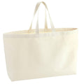 Natural - Front - Westford Mill Canvas Oversized Tote Bag