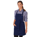 Navy Blue - Front - Dennys Unisex Adult Le Chef Full Apron