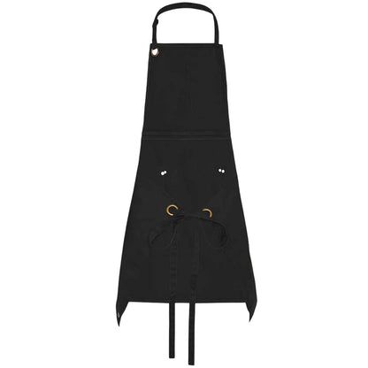 Black - Back - Dennys Unisex Adult Le Chef Full Apron