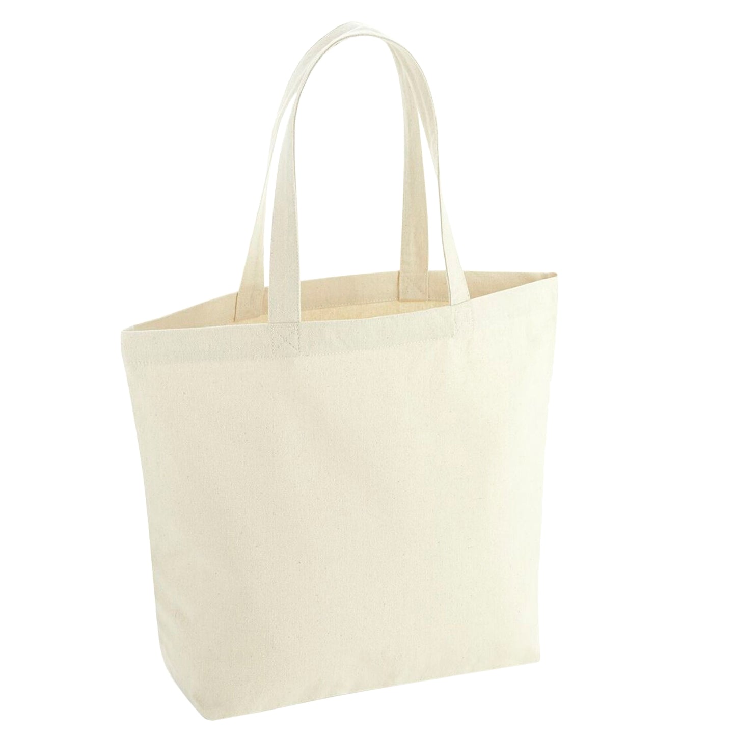 Natural - Front - Westford Mill Maxi Recycled Tote Bag