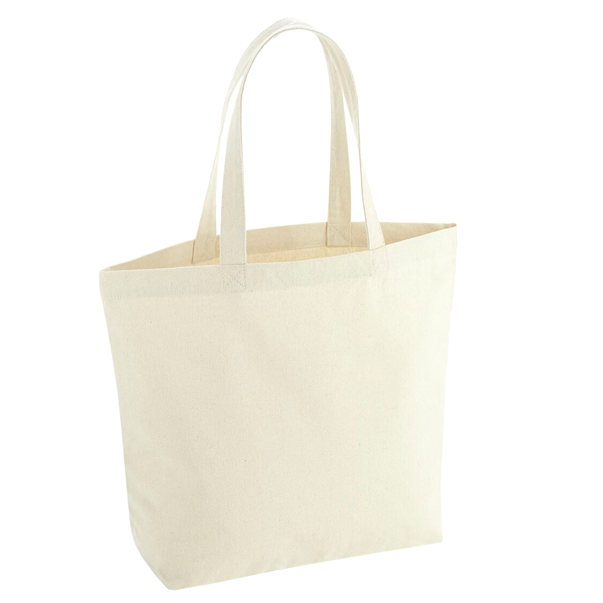 Natural - Front - Westford Mill Maxi Recycled Tote Bag
