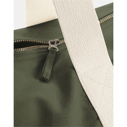 Olive Green - Side - Westford Mill EarthAware Organic Duffle Bag