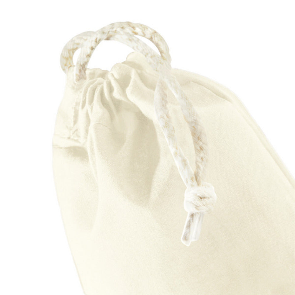 Natural - Back - Westford Mill Cotton Recycled Stuff Bag