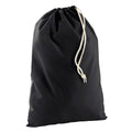 Black - Front - Westford Mill Cotton Recycled Stuff Bag