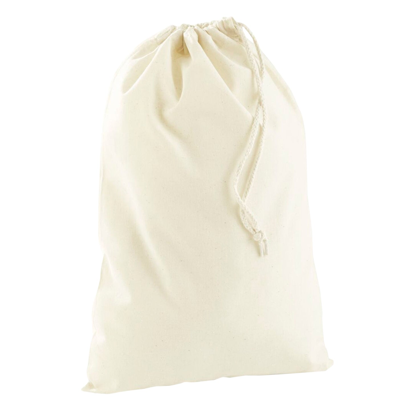Natural - Front - Westford Mill Cotton Recycled Stuff Bag