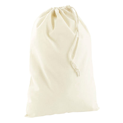 Natural - Front - Westford Mill Cotton Recycled Stuff Bag