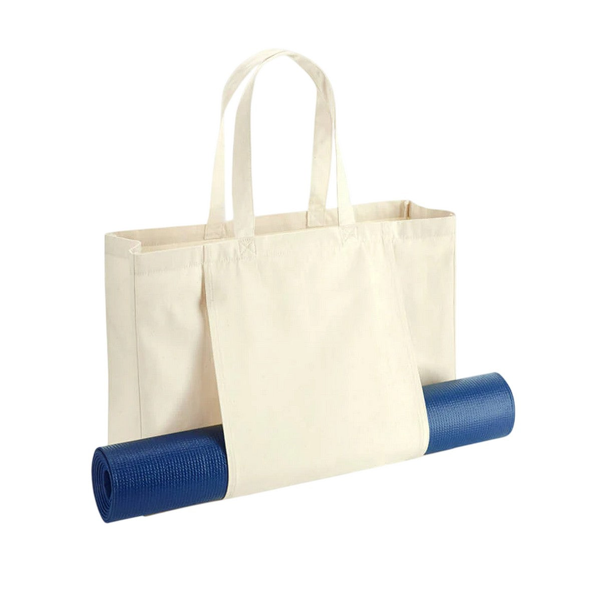 Natural - Back - Westford Mill EarthAware Yoga Organic Tote Bag