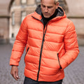 Dusty Orange - Back - Tee Jays Unisex Adult Lite Hooded Padded Jacket