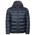 Navy Blue - Front - Tee Jays Unisex Adult Lite Hooded Padded Jacket