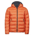 Dusty Orange - Front - Tee Jays Unisex Adult Lite Hooded Padded Jacket
