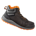 Black-Grey-Orange - Front - WORK-GUARD by Result Unisex Adult Stirling Nubuck Safety Boots