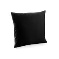 Black - Front - Westford Mill Fairtrade Cushion Cover