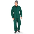 Bottle Green - Back - Result Genuine Recycled Unisex Adult Action Overalls