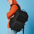 Black - Side - Bagbase Molle Tactical Backpack