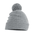 Grey - Front - Beechfield Snowstar Heather Thermal Water Repellent Beanie