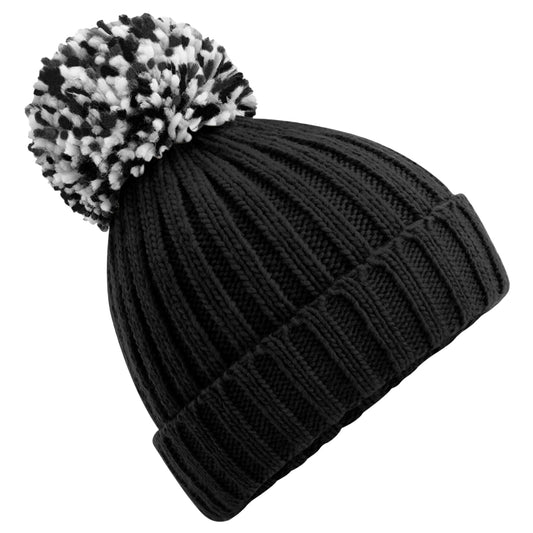 Black - Front - Beechfield Unisex Adult Hygge Beanie