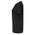 Black - Side - Bella + Canvas Womens-Ladies Heather Jersey Relaxed Fit T-Shirt
