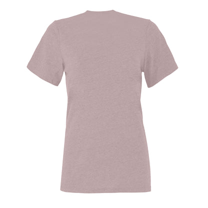 Pink Gravel - Back - Bella + Canvas Womens-Ladies Heather Jersey Relaxed Fit T-Shirt