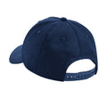 Navy Blue - Back - Beechfield 5 Panel Organic Cotton Baseball Cap