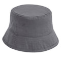 Graphite Grey - Front - Beechfield Unisex Adult Organic Cotton Bucket Hat