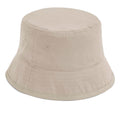 Sand - Front - Beechfield Unisex Adult Organic Cotton Bucket Hat