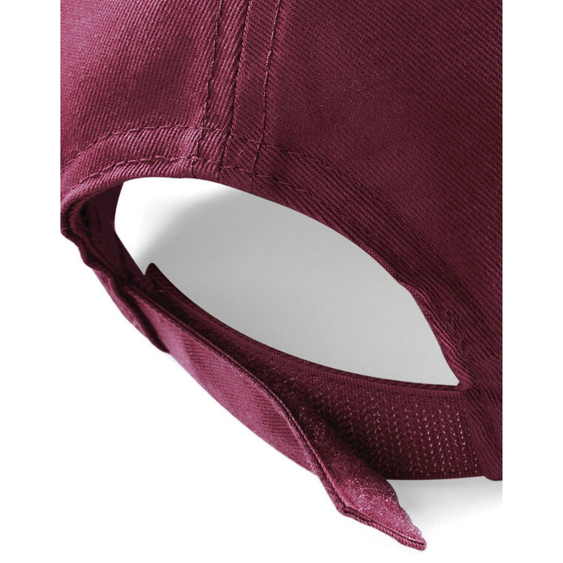 Burgundy - Side - Beechfield Ultimate 5 Panel Cap