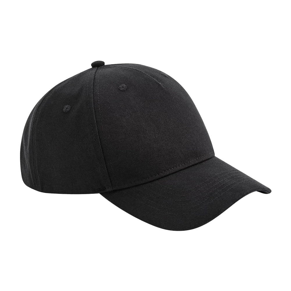 Black - Front - Beechfield Ultimate 5 Panel Cap