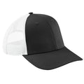 Black-White - Front - Beechfield Urbanwear Trucker Cap