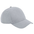 Light Grey - Front - Beechfield Unisex Adult Organic Cotton 5 Panel Baseball Cap