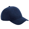 Navy Blue - Front - Beechfield Unisex Adult Organic Cotton 5 Panel Baseball Cap