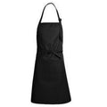 Black - Front - Dennys Unisex Adult Bibbed Full Apron