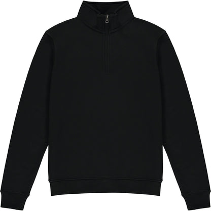 Black - Front - Kustom Kit Mens Quarter Zip Sweatshirt