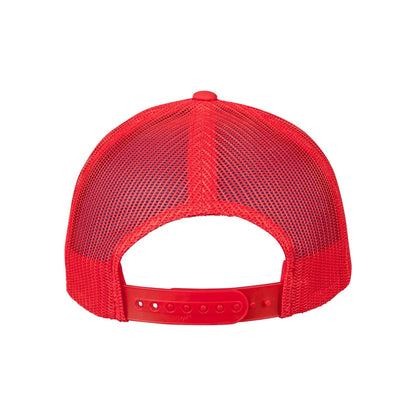 Red - Lifestyle - Flexfit Unisex Adult Retro Trucker Cap