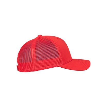 Red - Close up - Flexfit Unisex Adult Retro Trucker Cap