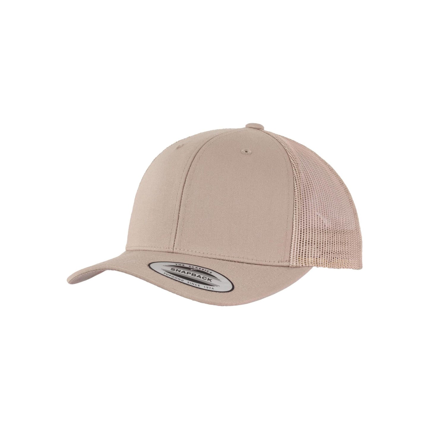 Khaki - Back - Flexfit Unisex Adult Retro Trucker Cap