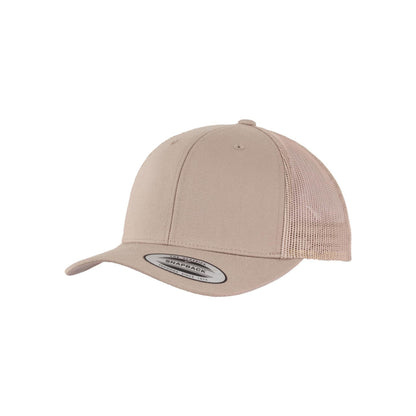 Khaki - Back - Flexfit Unisex Adult Retro Trucker Cap