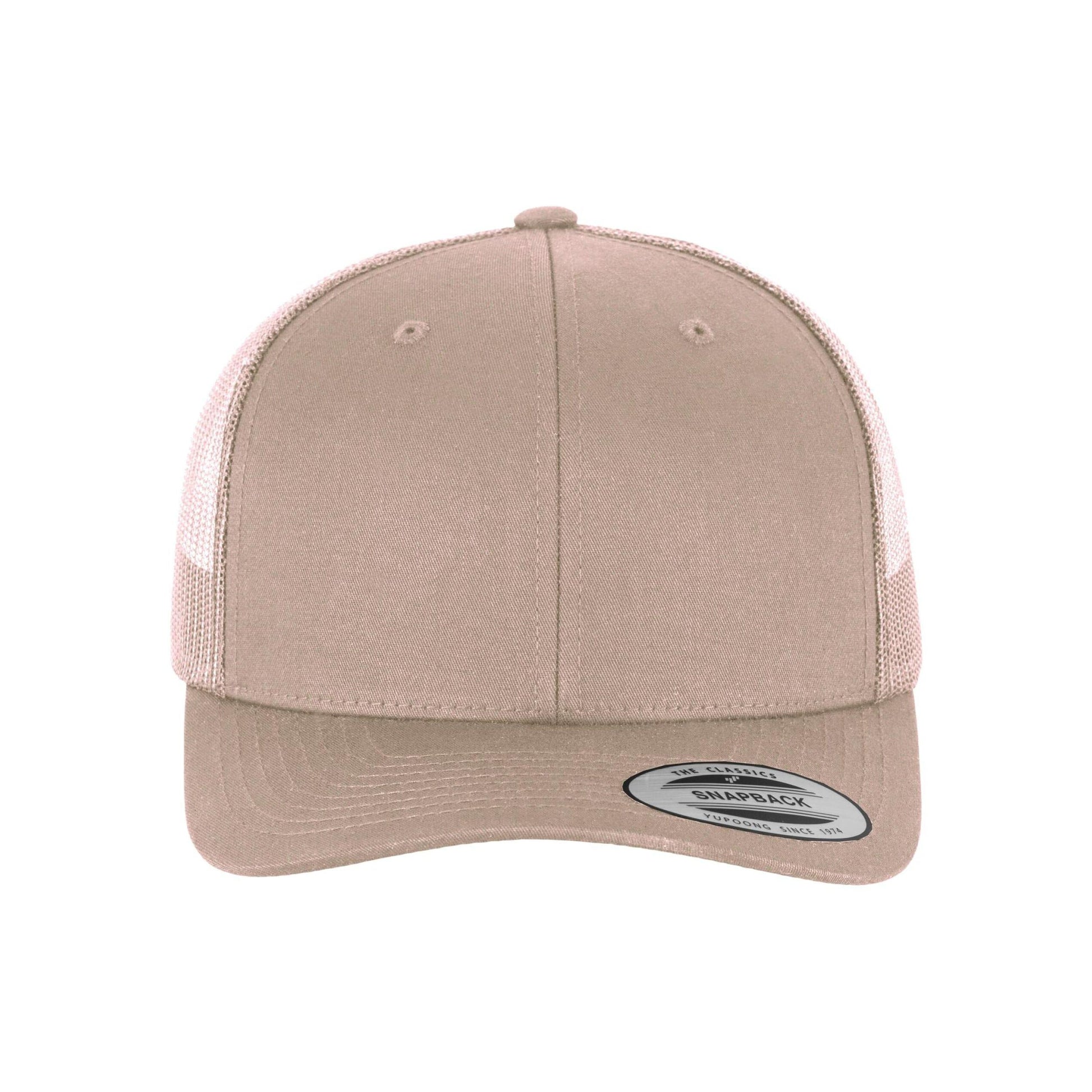 Khaki - Side - Flexfit Unisex Adult Retro Trucker Cap