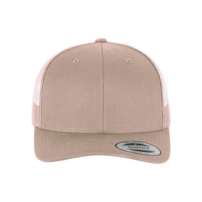 Khaki - Side - Flexfit Unisex Adult Retro Trucker Cap