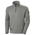 Mid Grey - Front - Helly Hansen Mens Kensington Half Zip Fleece Jacket