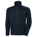 Navy Blue - Front - Helly Hansen Mens Kensington Half Zip Fleece Jacket
