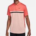 Magic Ember-Artic Orange-Black - Close up - Nike Mens Victory Colour Block Dri-FIT Polo Shirt